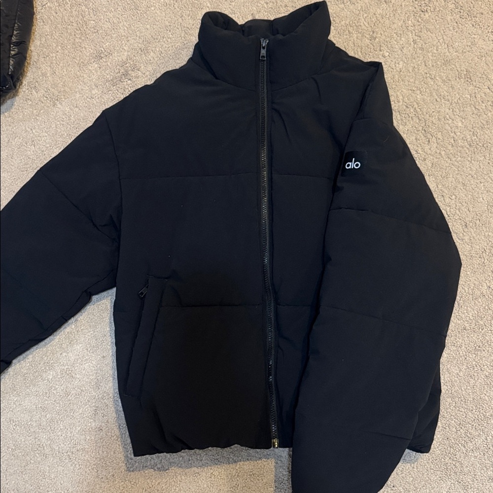 ALO Black Puffer Coat